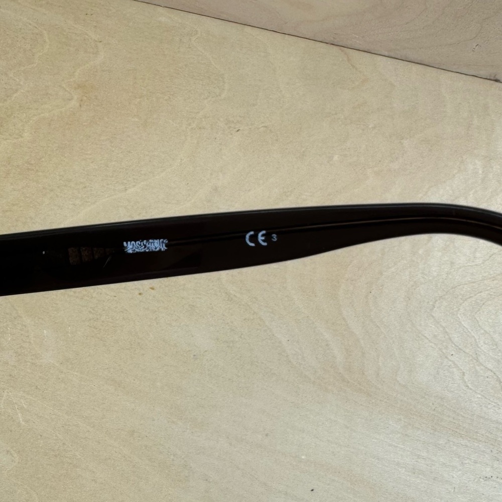 Authentic Moschino Oval Sunglasses Dark Gray W/ Small Defect (read description) - Picture 7 of 9